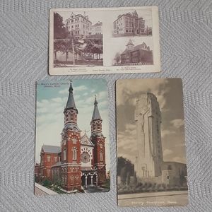 Vintage Michigan postcards/ churches